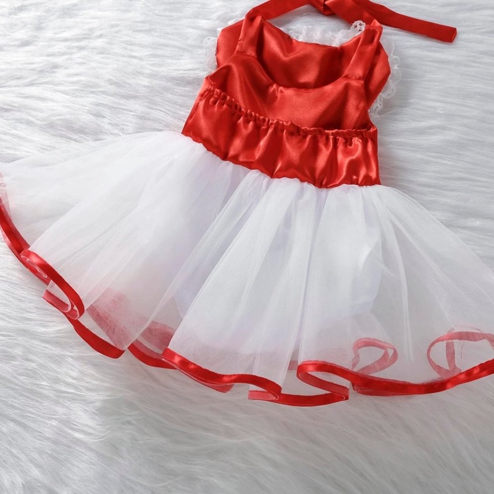 Valentine's Day Sequin Heart Baby Girls Romper Tulle Tutu Dress - Picture 5 of 7